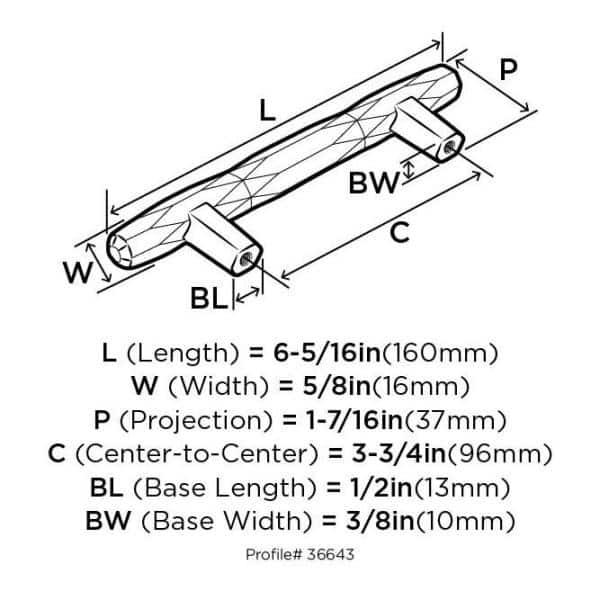 St. Vincent 3 3/4" Center to Center Bar Pull