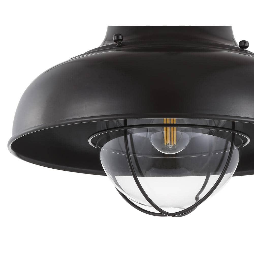 Cameron 13" Metal LED Semi-Flush Mount, Oil Rubbed Bronze