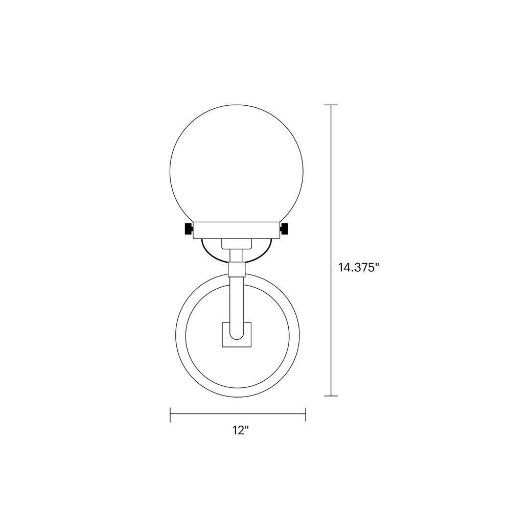Generation Lighting Cafe 5.25-in W 1-Light Satin Bronze Modern/Contemporary Wall Sconce