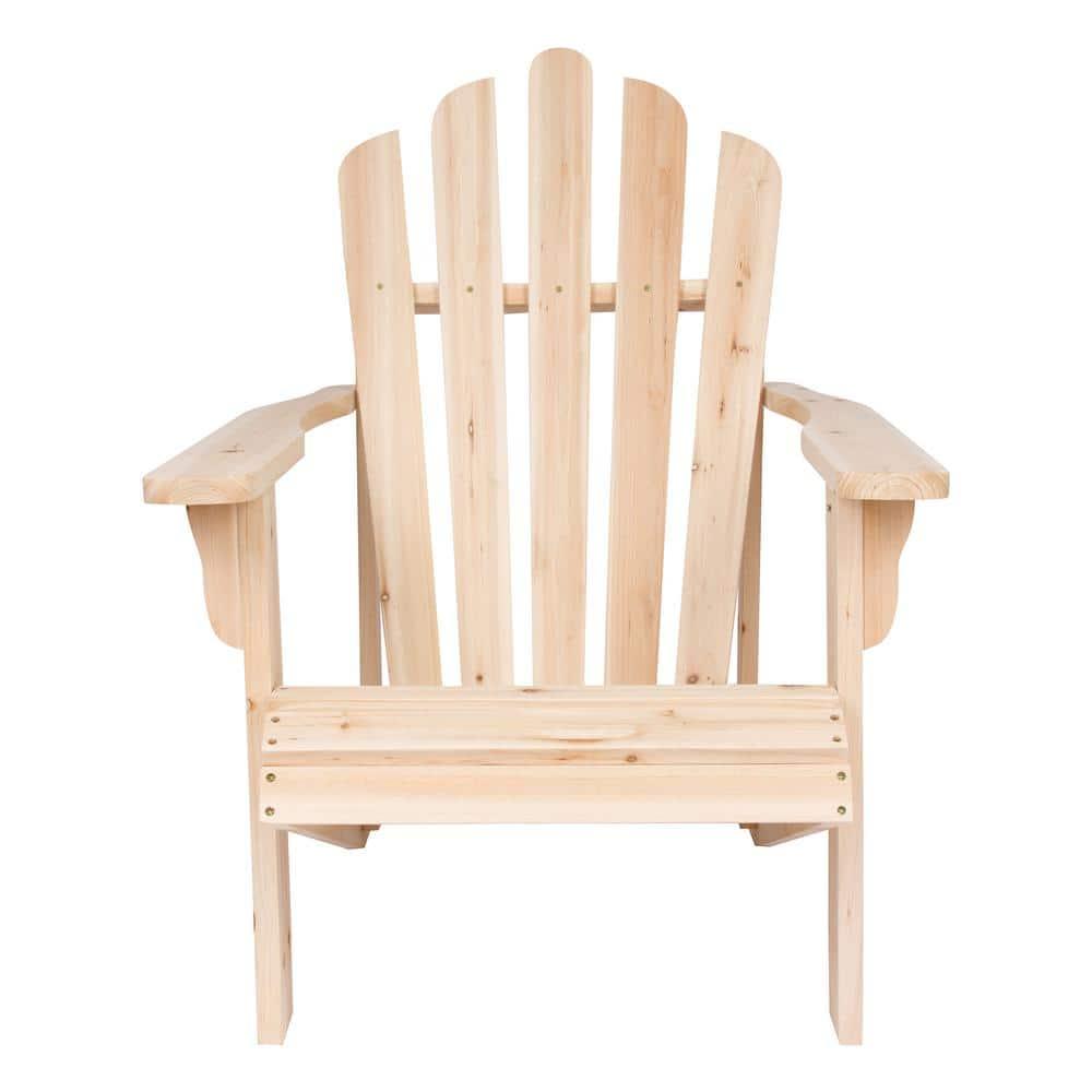 Shine Company Westport Cedarwood Indoor Outdoor Adirondack Chair, Natural