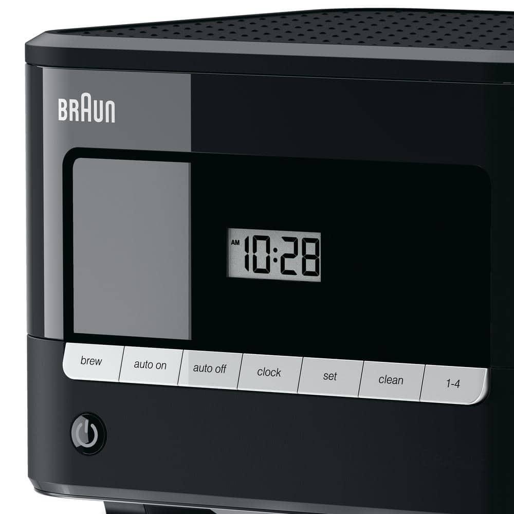 Braun KF7000BK Braun BrewSense 12-Cup Drip Coffee Maker with Brew Strength Selector and Glass Carafe