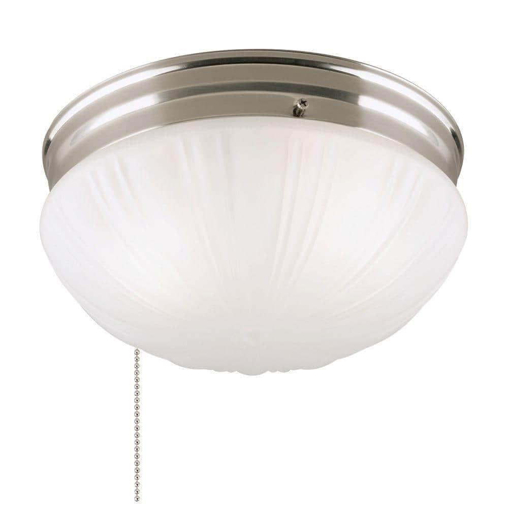 Westinghouse 67210 - 2 Light Brushed Nickel Ceiling Light Fixture