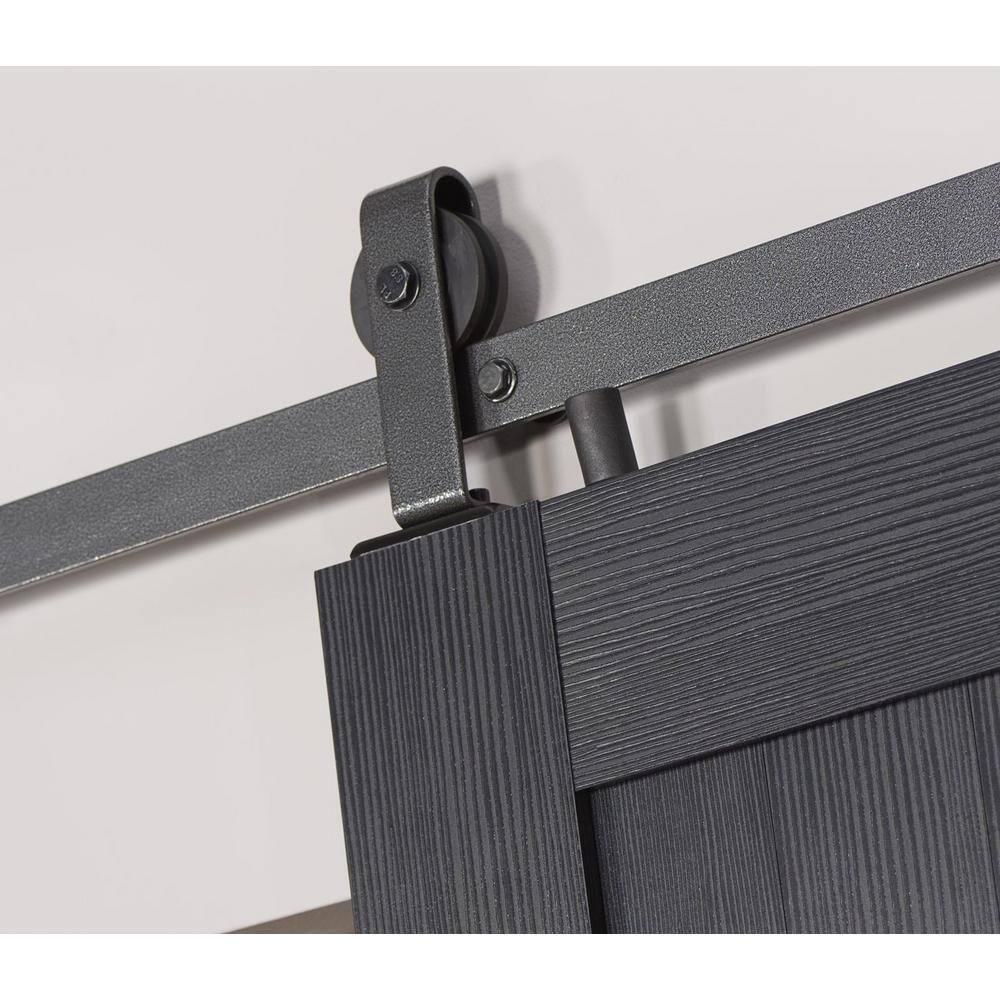 LTL Home Products Millbrooke 84'' Hollow Paneled with Installation Hardware Kit Barn Door