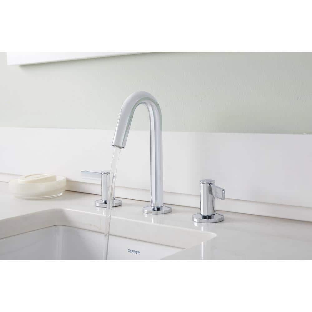 Amalfi Widespread Bathroom Faucet with Drain Assembly