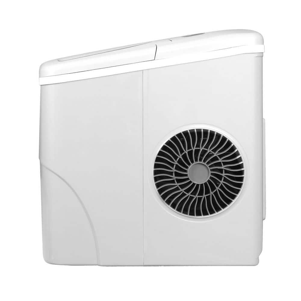 Frigidaire Ice Maker with 26 lbs. Capacity Countertop Stainless Steel Ice Maker with Transparent Window