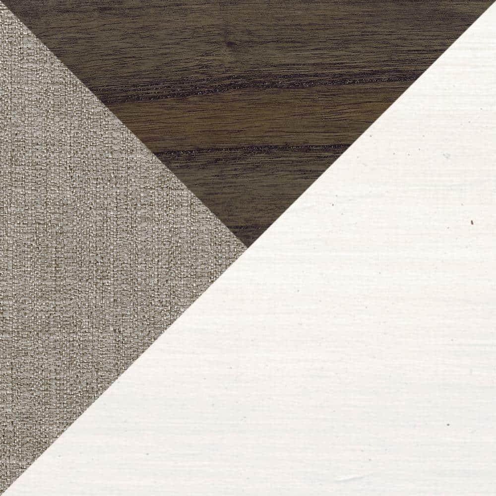 NicBex 3 Piece Dining Table Set witH USB Ports & Side Storage Modern Kitchen Side Table with Upholstered Side Chairs for Dining Room, White