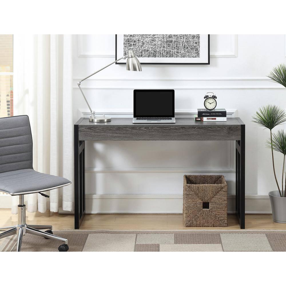 Convenience Concepts Monterey Console Table, Weathered Gray/Black