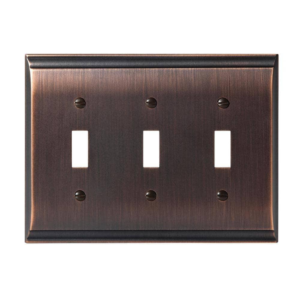 Candler 3-Gang Toggle Light Switch Wall Plate