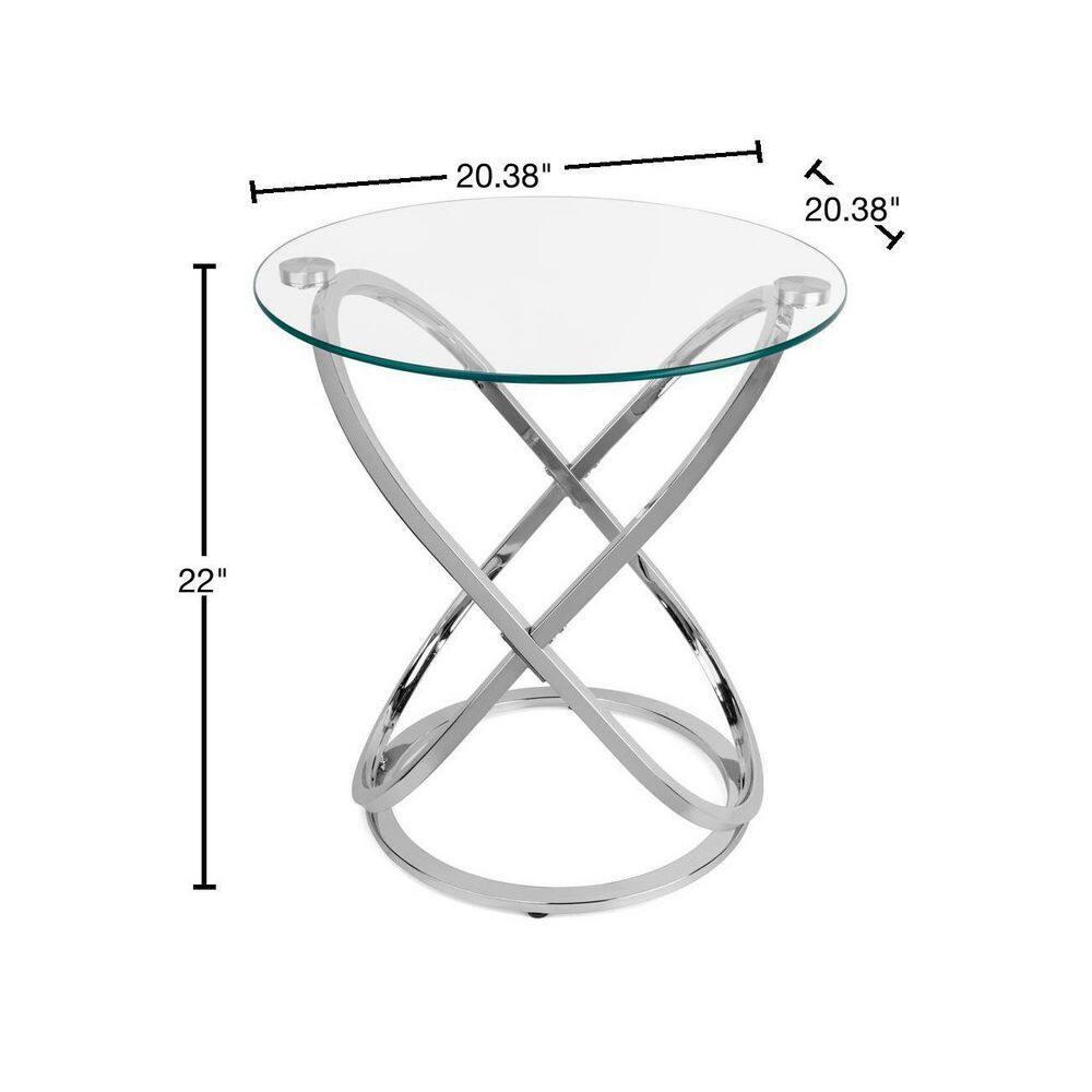 Etta Avenue™ Dimitri Glass Top End Table