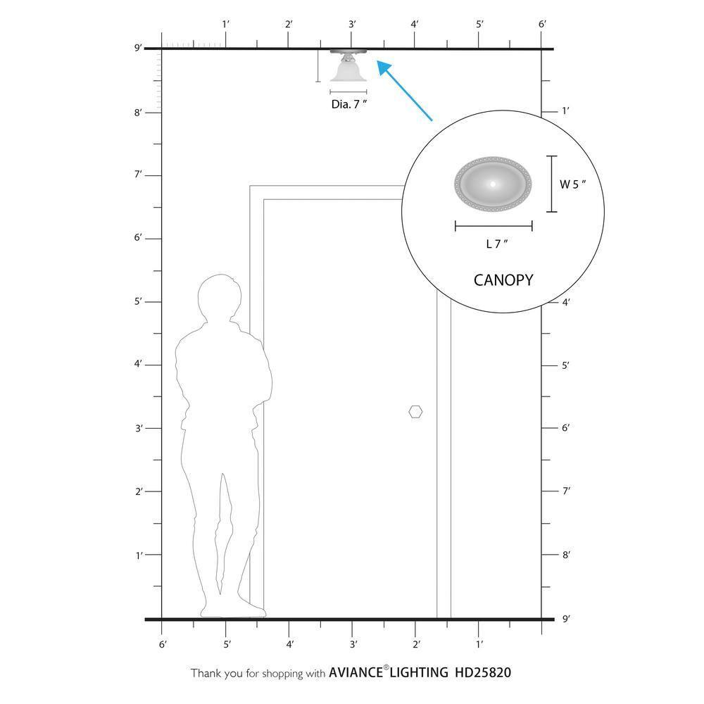 Livex Lighting Edgemont 1 - Light Flush Mount in  Brushed Nickel
