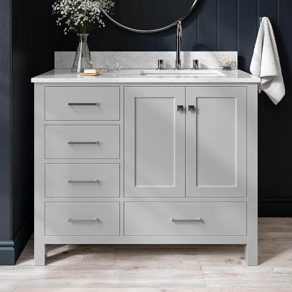 Ariel A043srcw2rvo Cambridge 43" Free Standing Single Basin Vanity Set - Grey