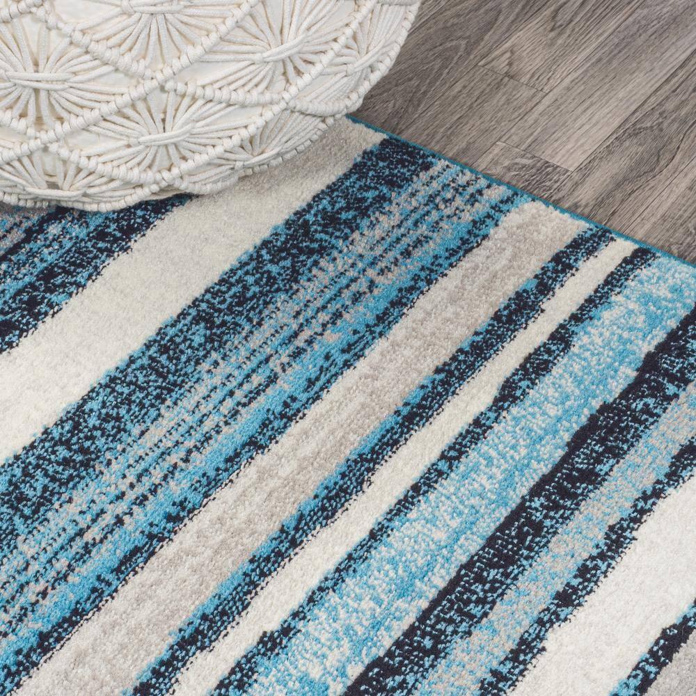 3' x 5' Magnolia Beach Strie' Striped Area Rug, Blue/Navy - JONATHAN Y