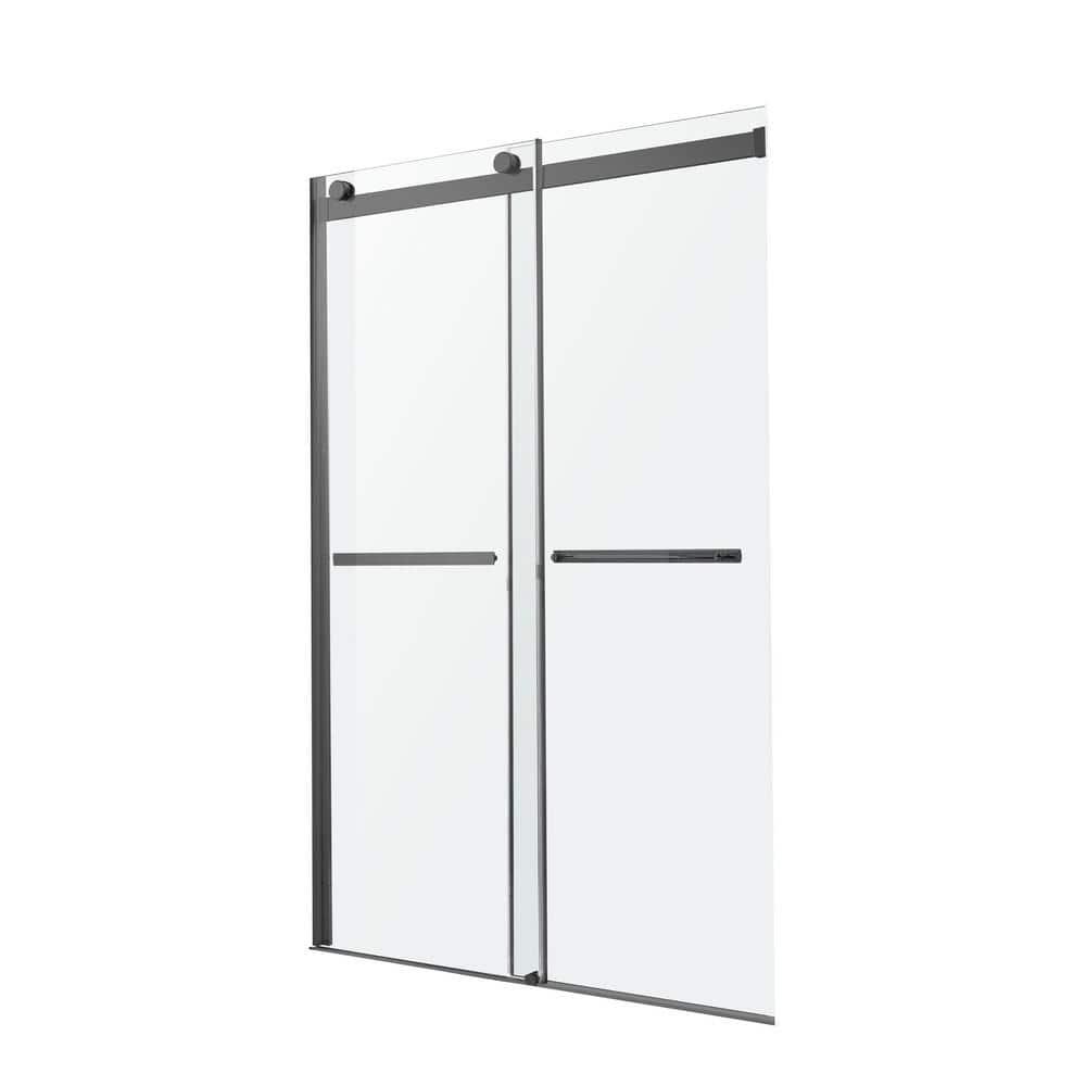 Kahn 60" W x 76" H Double Sliding Frameless Shower Door