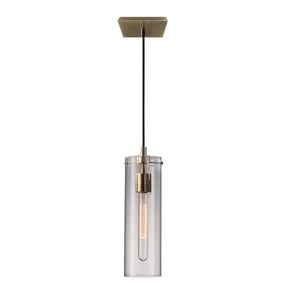 13.75" Dalton Pendant Ceiling Light Brass - Adesso