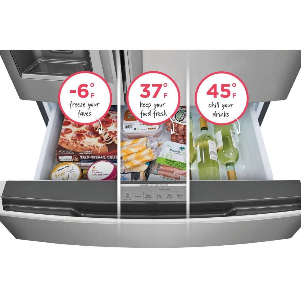 Frigidaire Grms2773a Gallery 36" Wide 26.3 Cu. Ft. Energy Star Certified French Door