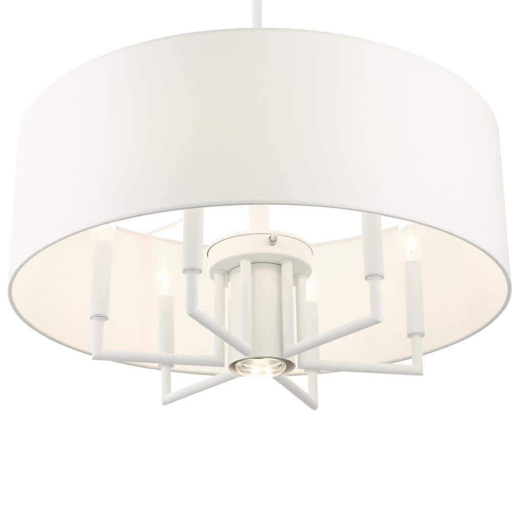 Moonlighter 7 Light Metal Dimmable Drum Chandelier