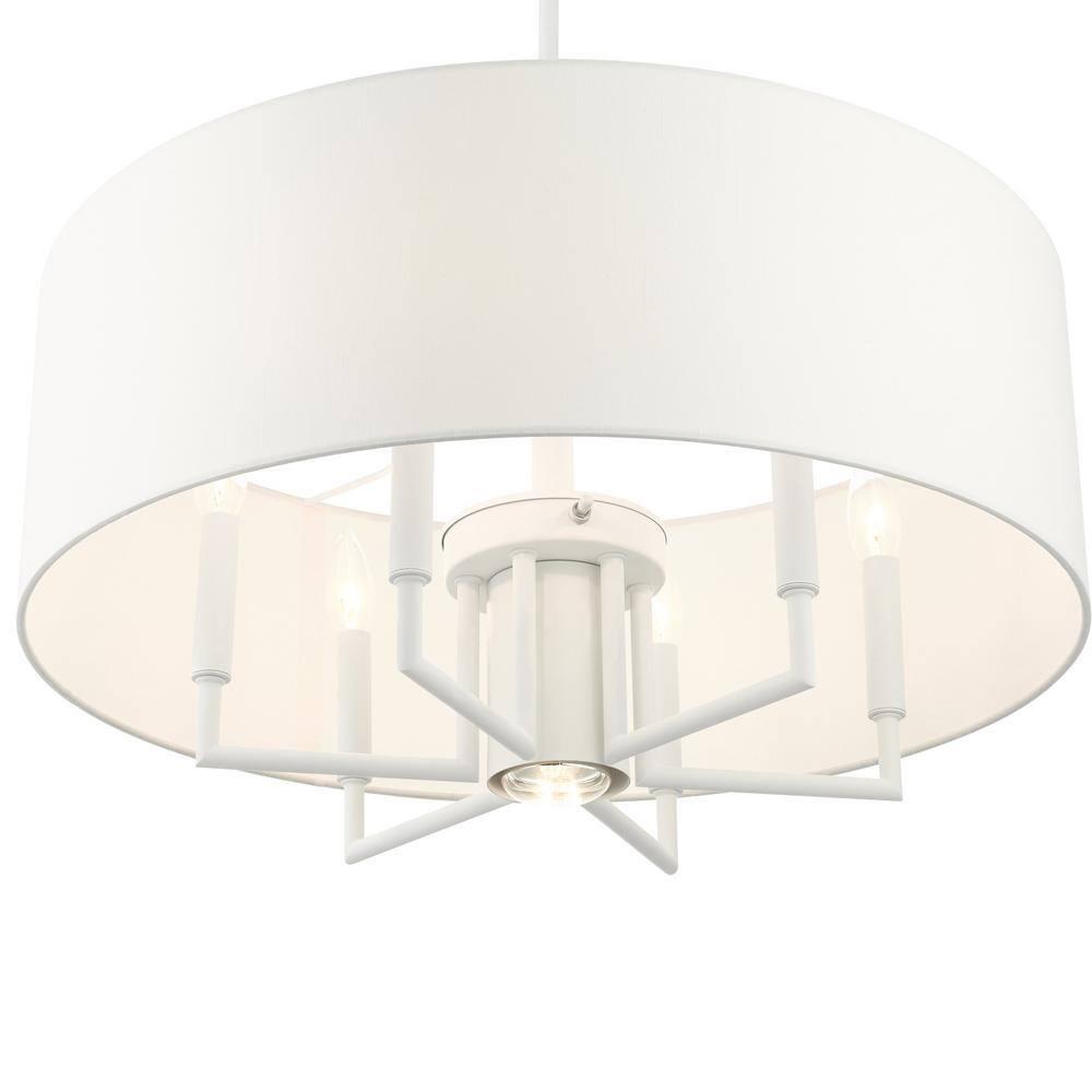 Moonlighter 7 Light Metal Dimmable Drum Chandelier