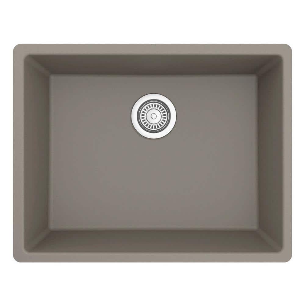 Karran Quartz 24-3/8'' X 19-1/8'' Single Bowl Undermount Kitchen Sink