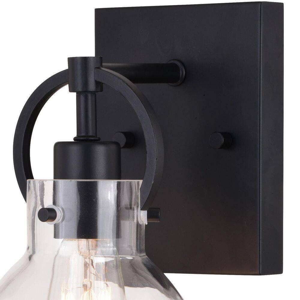 Vaxcel Ogden 1 - Light Vanity in  Matte Black