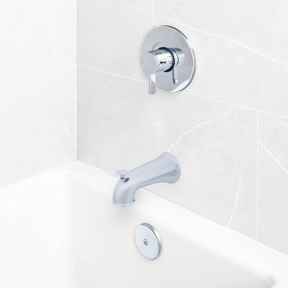 Danco 6 in. Decorative Tub Spout with Pull Up Diverter in Chrome (10315)