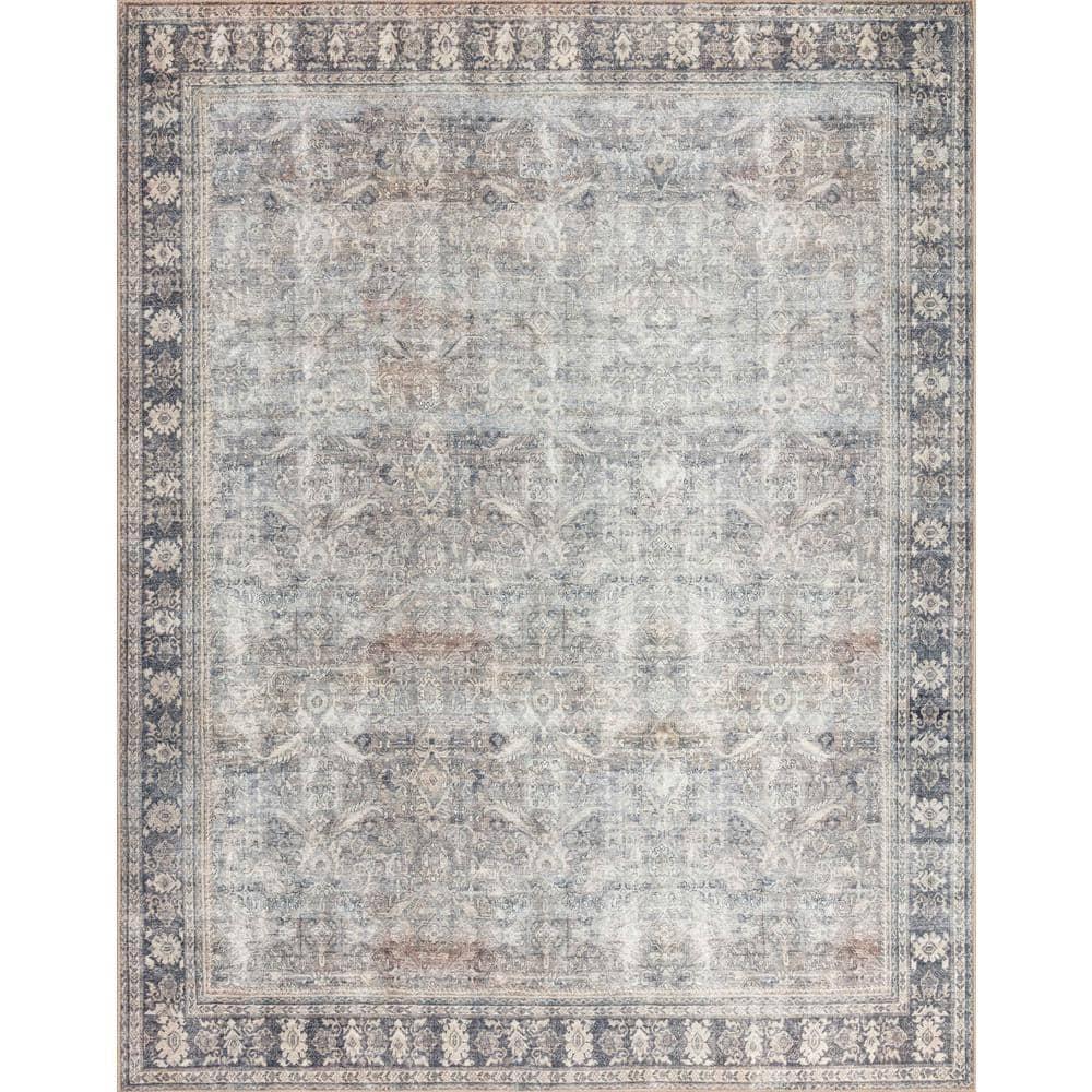 Loloi II Wynter WYN-07 Grey / Charcoal Oriental Area Rug 3'-6" x 5'-6"