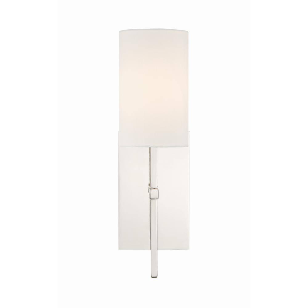 VER-241-PN-Crystorama Lighting-Veronica - One Light Wall Sconce-Polished Nickel Finish