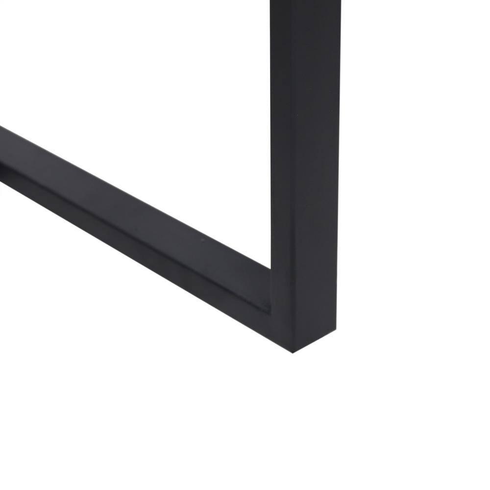 Noble House Elkhart Outdoor Modern Acacia Wood Bar Table Gray and Black