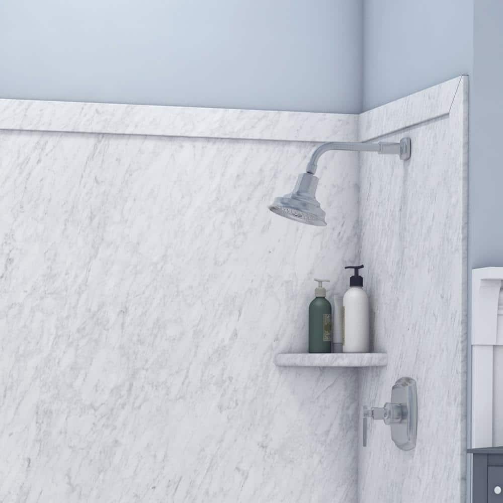FlexStone Elite 60"W x 32"D x 60"H Alcove Bathtub Surround