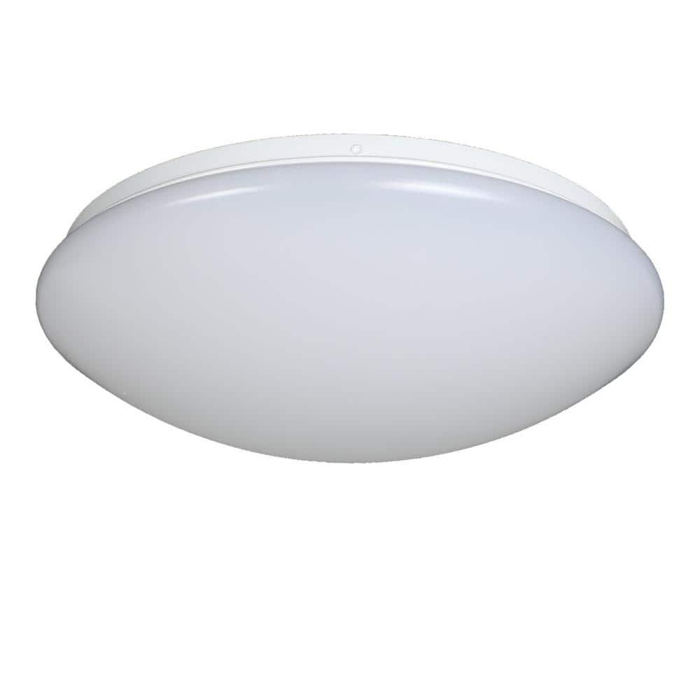 Designers Fountain DF LED Flushmount 1 -Light 14-in White Integrated LED Flush Mount Light