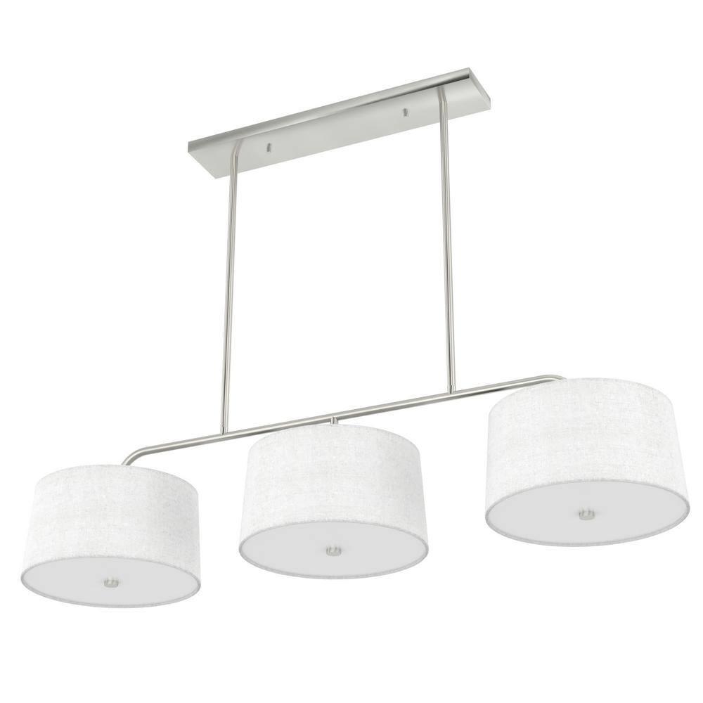 Cottage Hill 6 - Light Kitchen Island Shaded Linear Chandelier