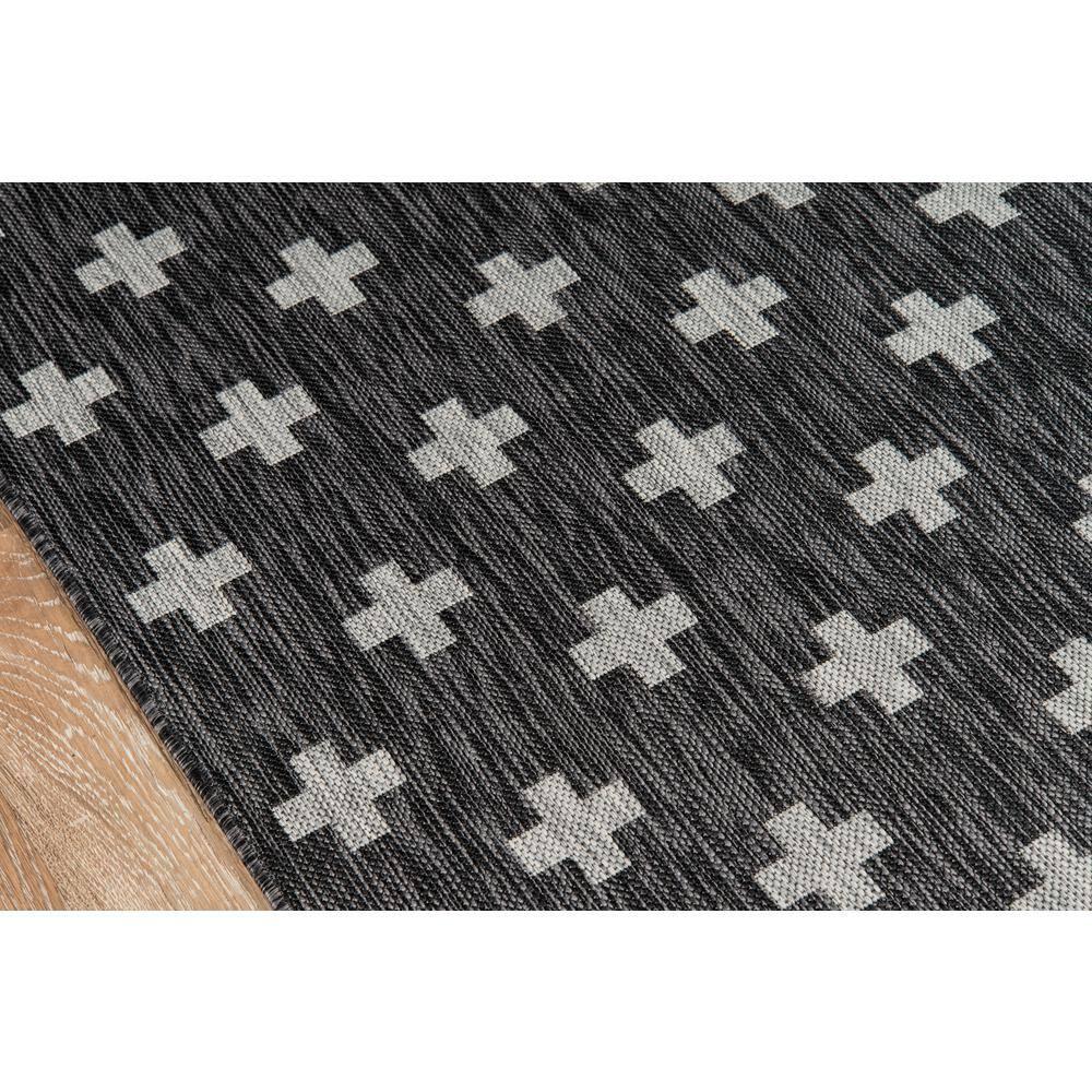 Umbria Striped Charcoal Indoor / Outdoor Area Rug