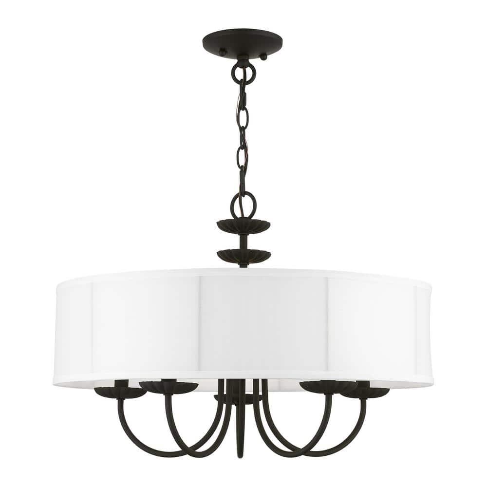 Livex Lighting Brookdale 5 - Light Pendant in  Black