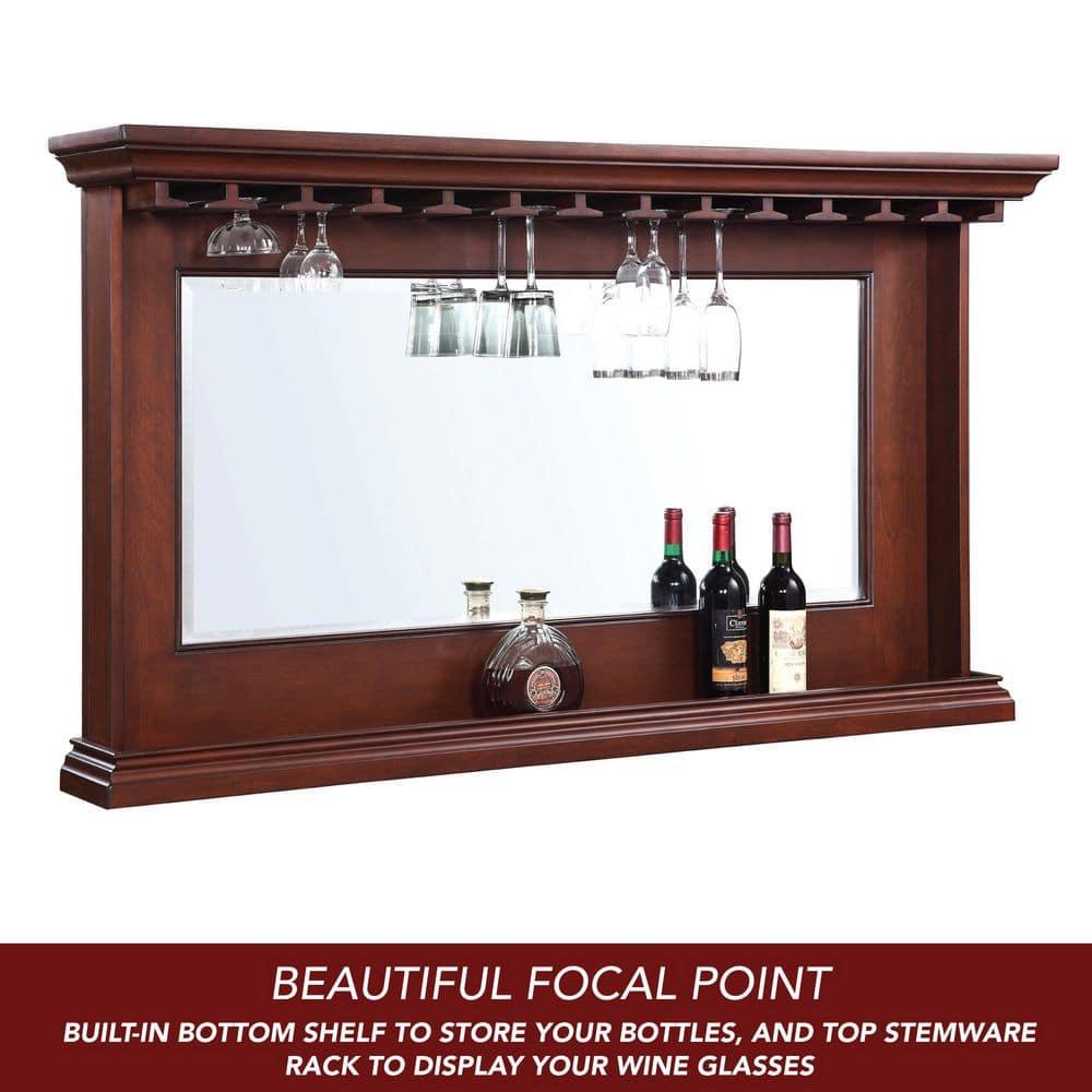 Hathaway Seville Back Bar Mirror - Walnut