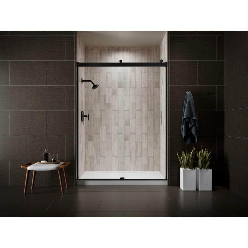 Levity 59.62" x 62" Bypass Bath Door with CleanCoat® Technology
