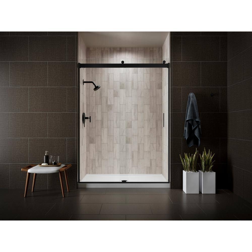 Levity 59.62" x 62" Bypass Bath Door with CleanCoat® Technology