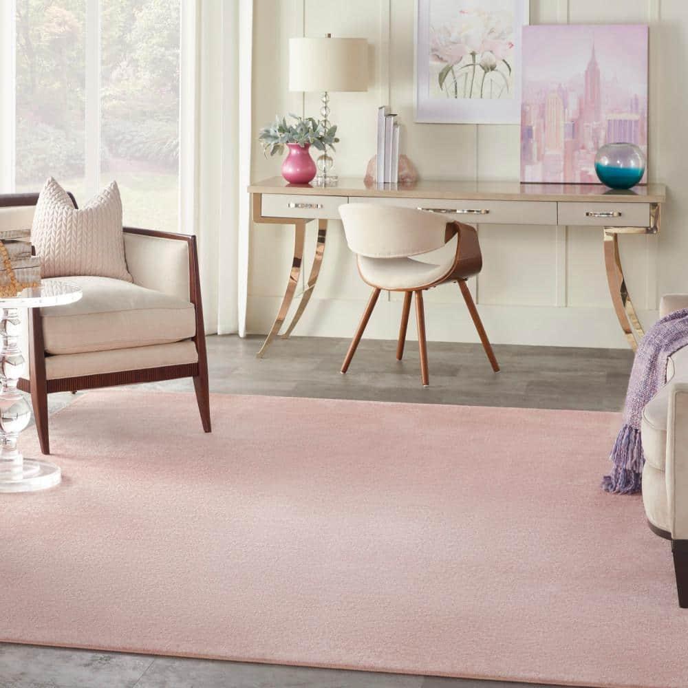 Nourison Essentials Easy Care Indoor Outdoor Area Rug - Pink 5' x 7'