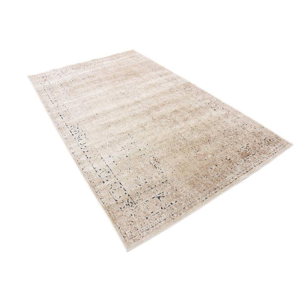 Unique Loom Chateau Collection Area Rug - Jefferson (5' 1" x 8' Rectangle Beige/Light Brown)