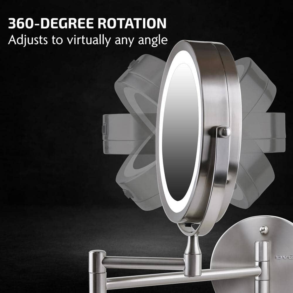 Ovente Concave LED Wall Mirror