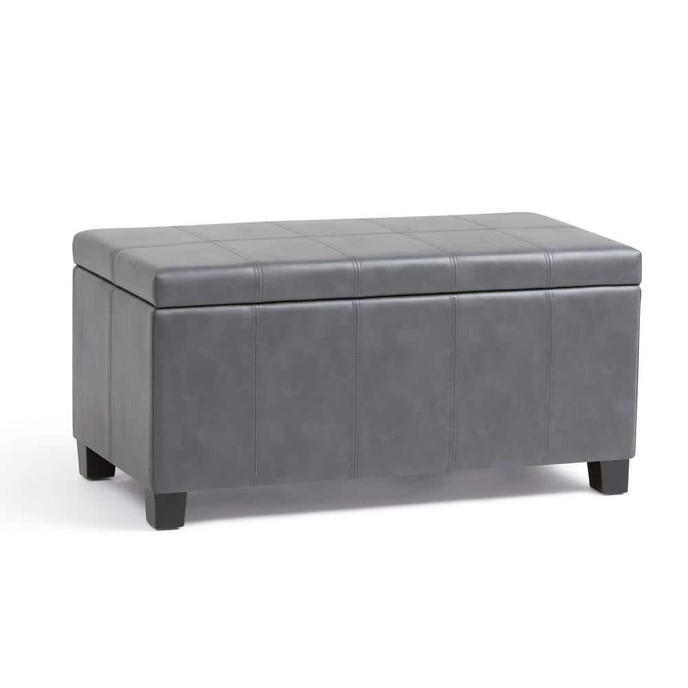 Simpli Home Dover Storage Ottoman Bench,Assembled