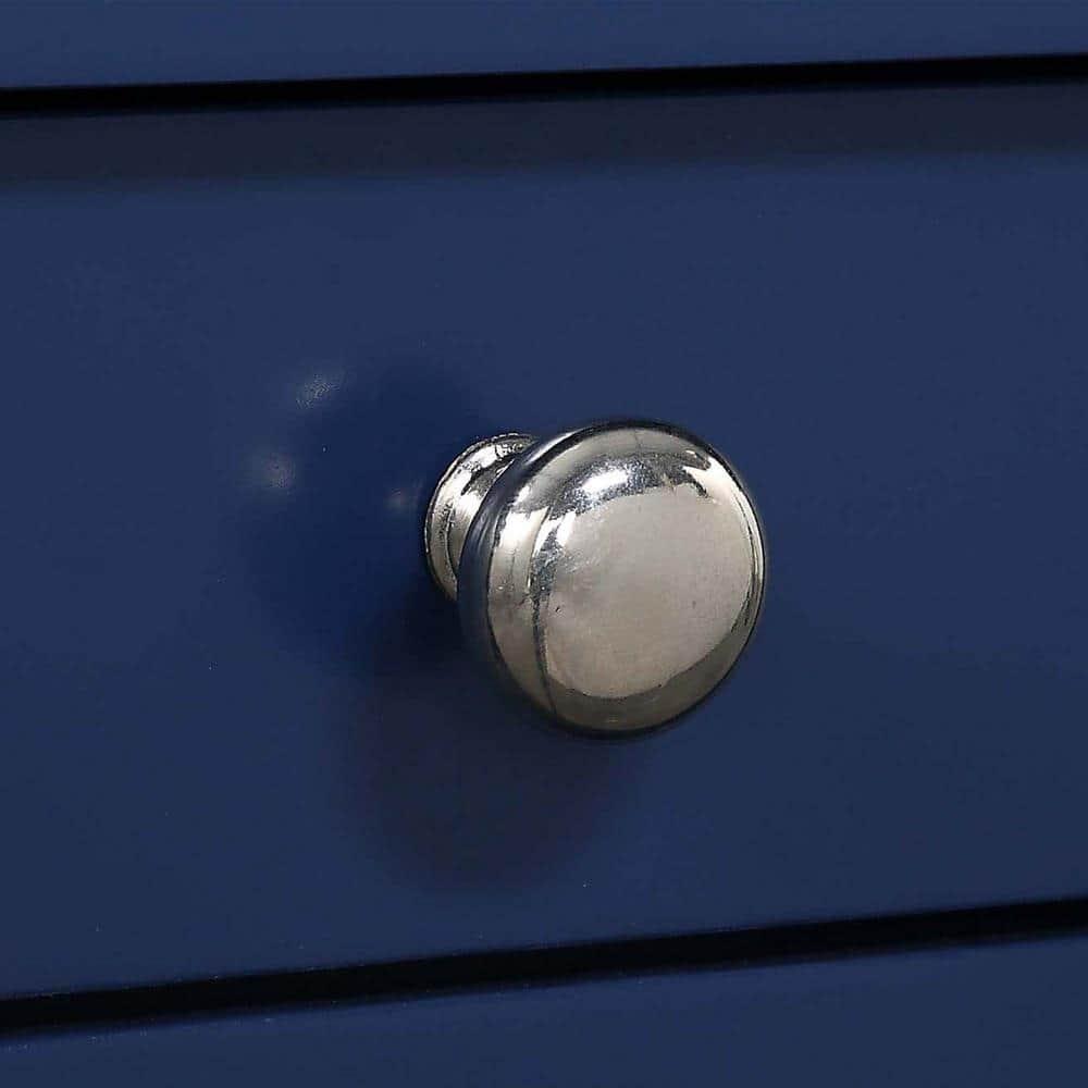 Convenience Concepts American Heritage 1 Drawer Chairside End Table with Shelves, Cobalt Blue