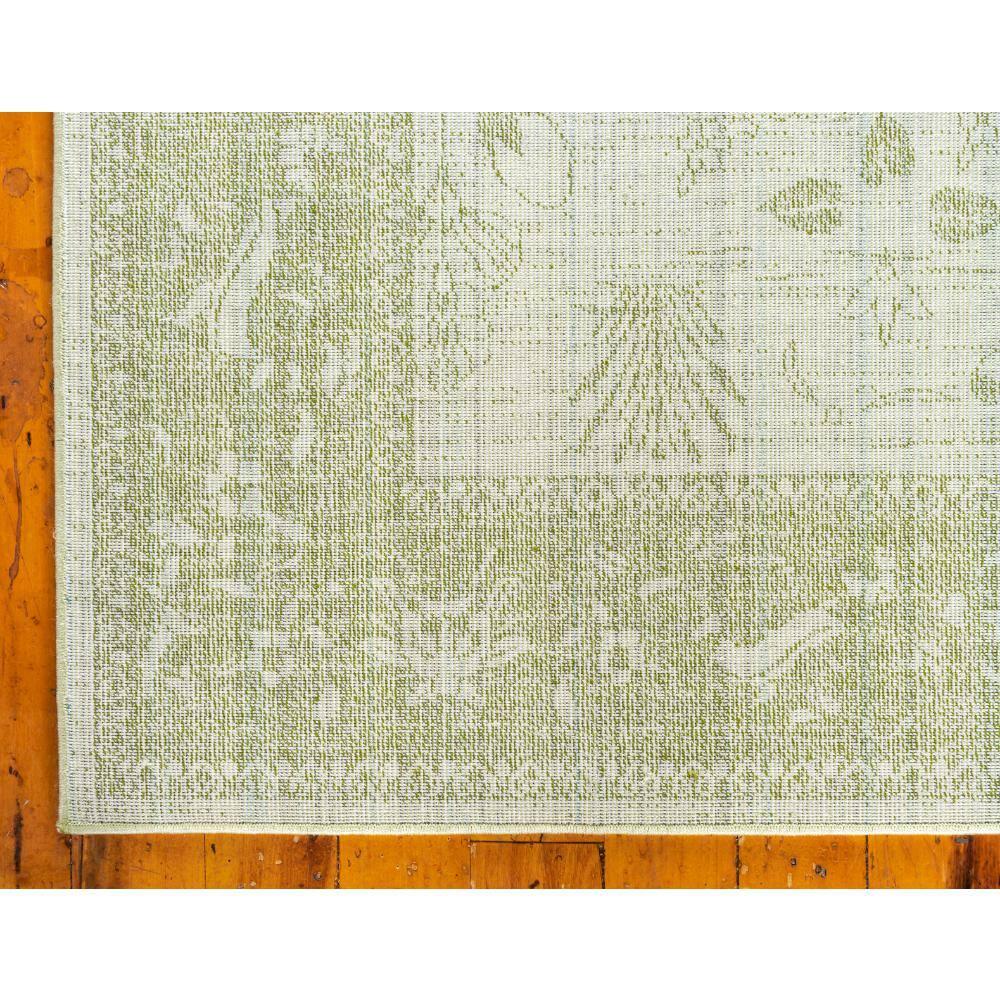 Unique Loom 9' 0 x 12' 0 Light Green La Jolla Floral Area Rug