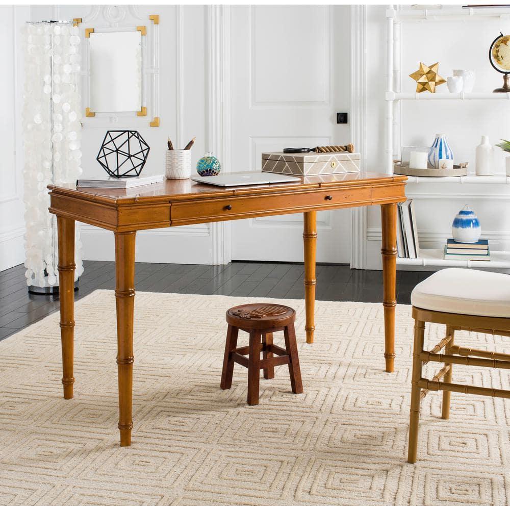 Noely  1 Drawer Writing Desk - DSK3500 - Brown - Safavieh