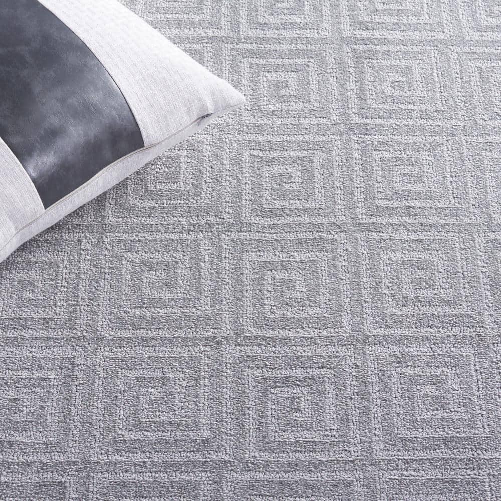 Pattern and Solid PNS412 Power Loomed Area Rug - Grey - 9'x13' - Safavieh.