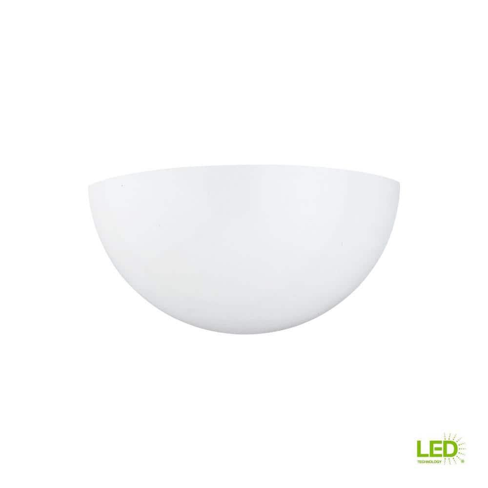 Elegant White Energy Star Outdoor Wall Sconce, Direct Wired