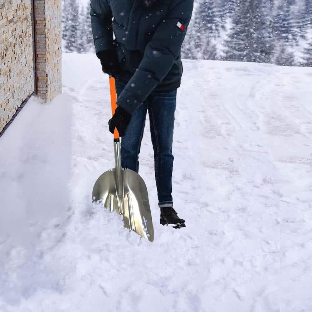 Ashmanonline Aluminium 48 Inch Snow Shovel with Large Head and Durable Handle (2 Pack)
