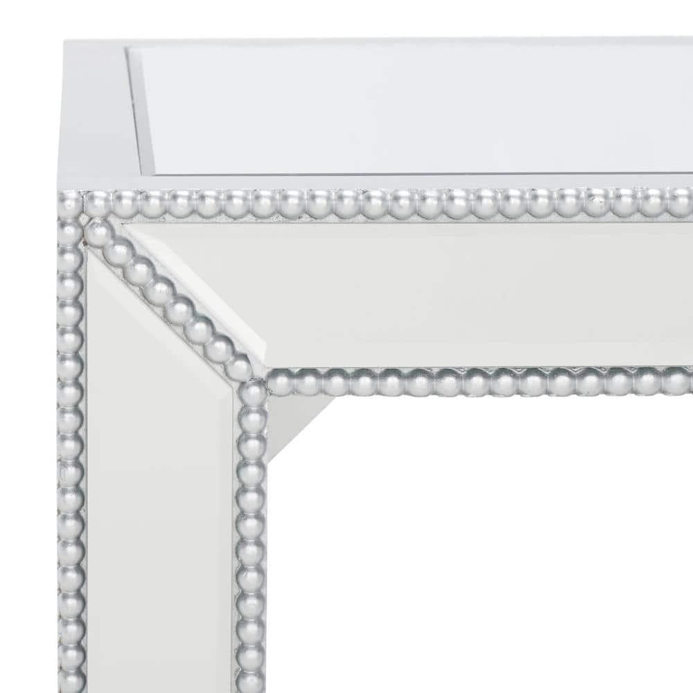 Laken Mirrored Accent Table - Silver/Mirror - Safavieh