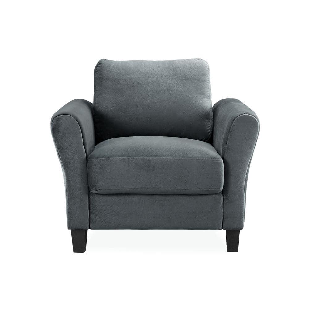 Lifestyle Solutions Alexa Club Chair, Gray Fabric