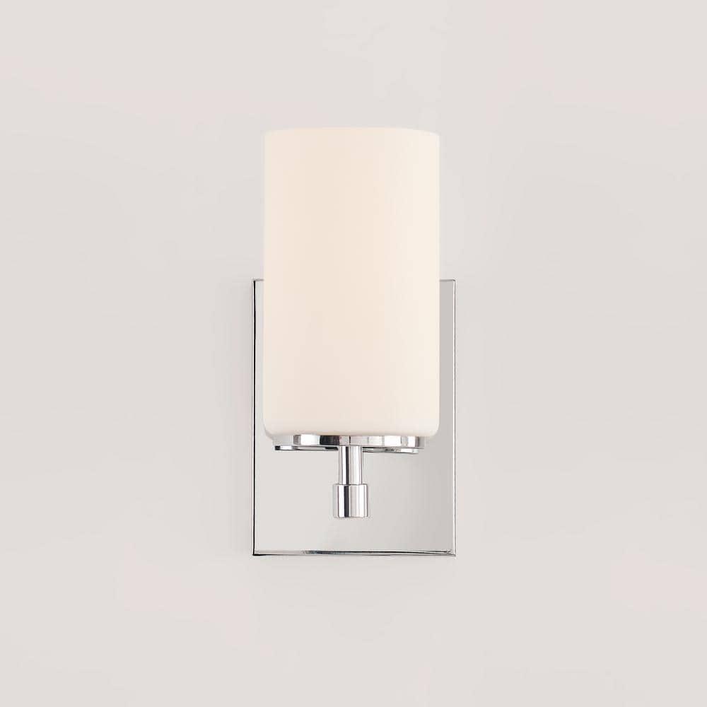 Sea Gull Lighting 4124601-05 Alturas Contemporary One Light Wall/Bath Sconce Vanity Style Fixture, Chrome Finish