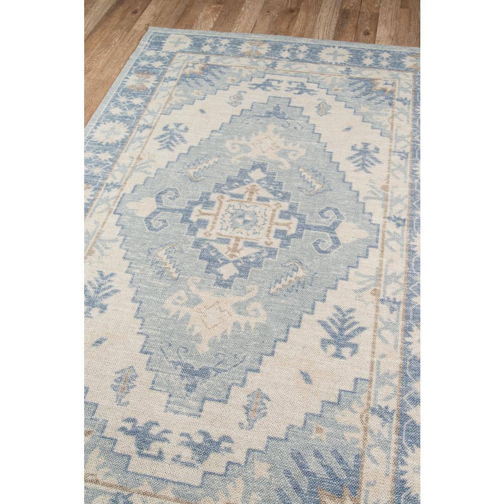 Momeni Anatolia Mateo Blue 2'x3' Accent Rug: Traditional Wool & Nylon Medallion, Low Pile Indoor Area Rug