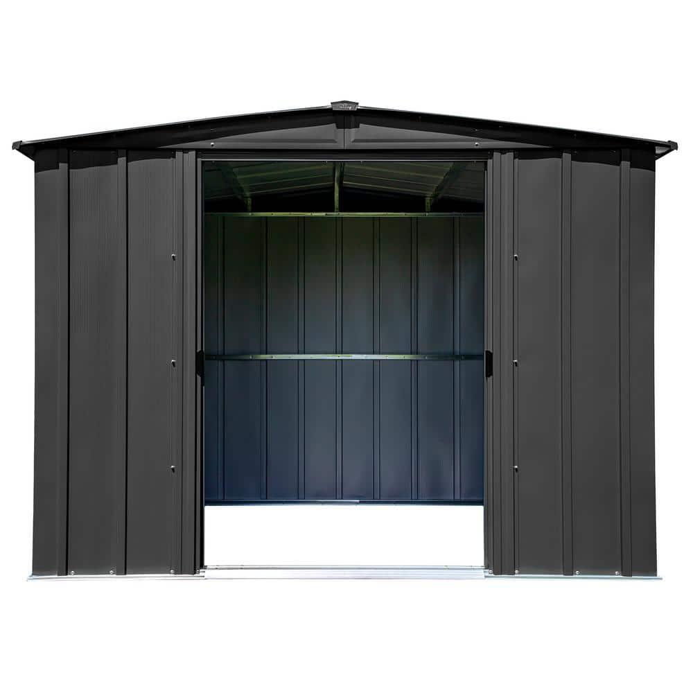 Arrow 8 ft. W x 6 ft. D Galvanized Steel Storage Shed